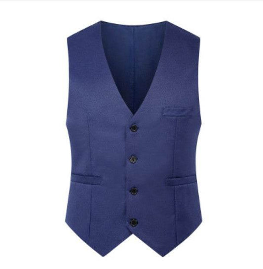Fashion Simple Men's Suit Solid Color Vest - Mubimart