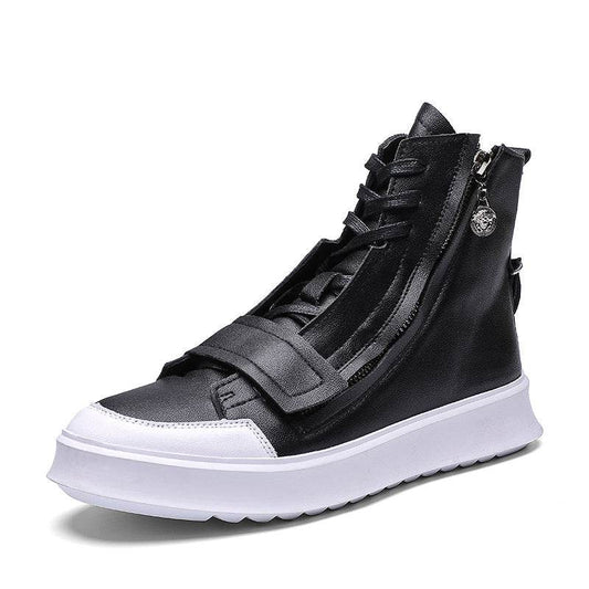 PU leather Men Boots Winter Ankle Boots - Mubimart
