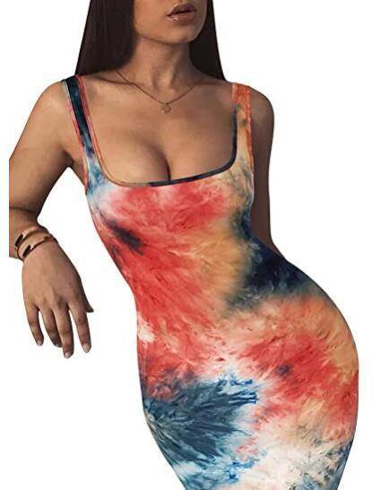 Womens Sexy Bodycon Tank Dress Sleeveless - Mubimart