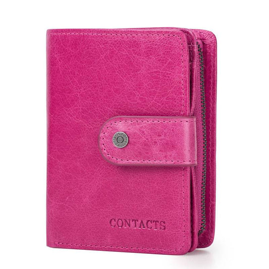 Multifunctional Men's Wallet Pure Cowhide Leather - Mubimart