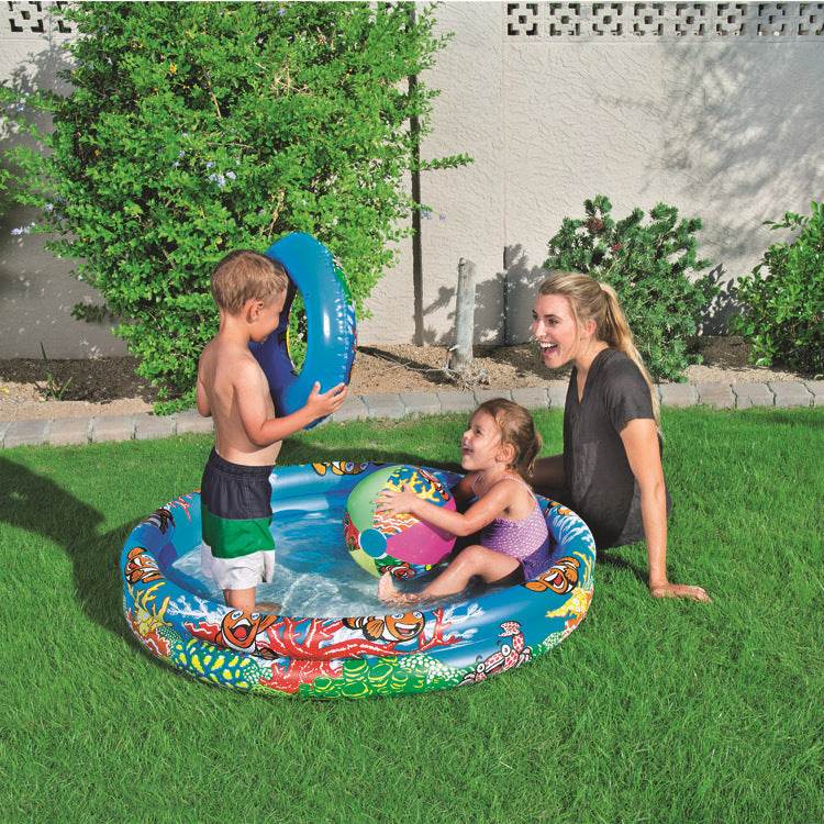 Inflatable family swimming pool - Mubimart