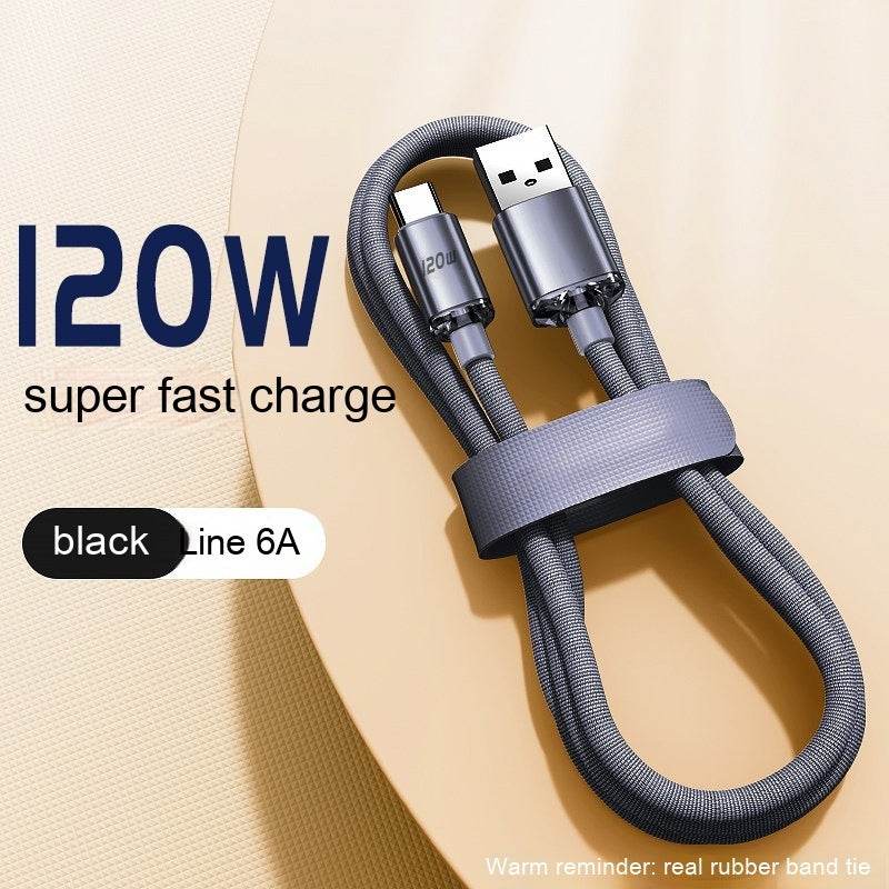 120W Data Cable Type-C Mobile Phone Charging Cable - Mubimart