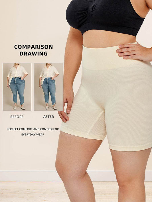High Waisted Body Shaper Thigh Slimmer Butt Lifting Shapewear For Women - Mubimart