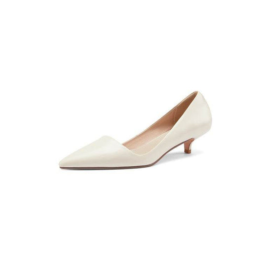 Fairy Shoes Mid-heel Single Shoes Simple Pointed Toe Stilettos Pumps Stiletto Shoes - Mubimart