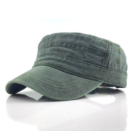 Flat cap male military cap hat - Mubimart