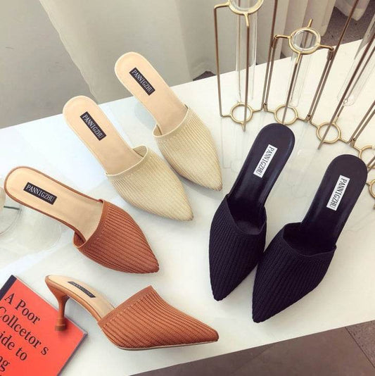 Pointed stiletto sandals - Mubimart
