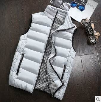 Men's vest fashion slim cotton vest men new men's cotton vest - Mubimart