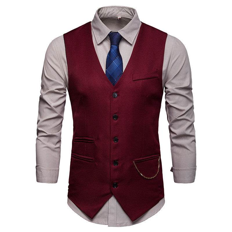 Men's Jewelry With Nightclub Suit Vest Coat - Mubimart
