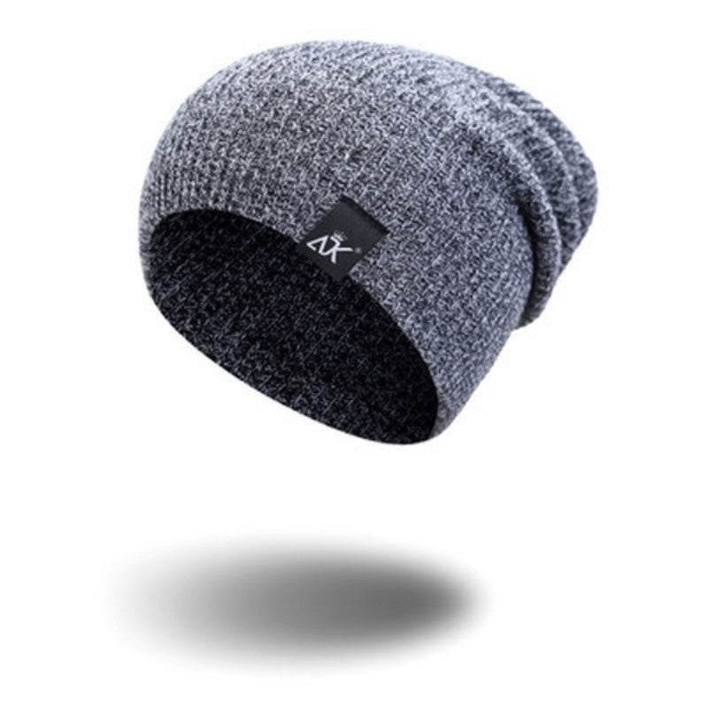 Unisex Fashionable Knitted Beanie, Winter Wool Elastic Hat For Outdoor Cycling, Camping, Travel Winter Beanie Hat Acrylic Knit Hats For Men Women - Mubimart