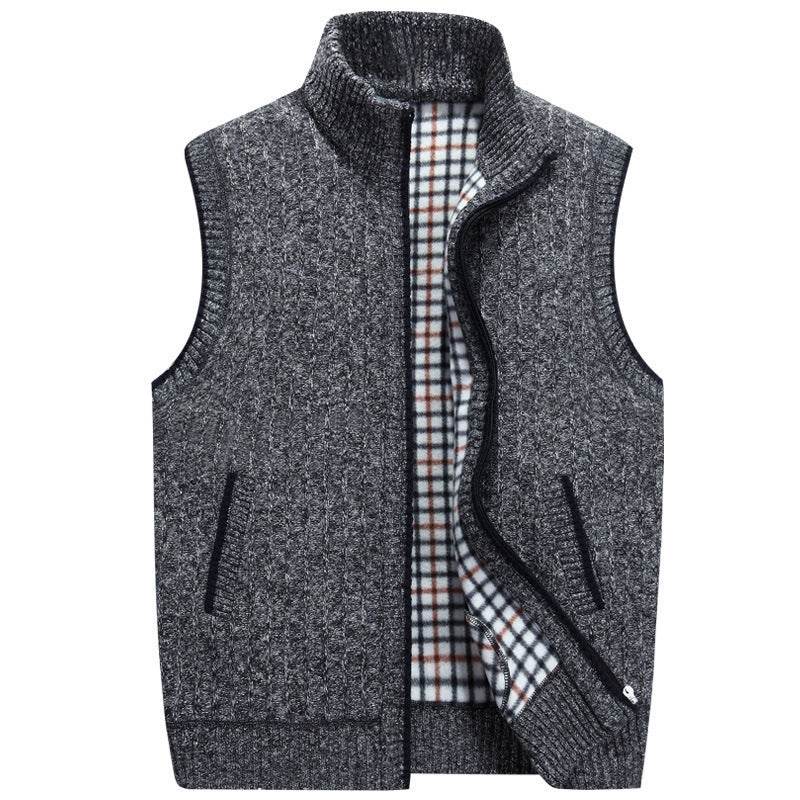 Knitted sweater vest - Mubimart
