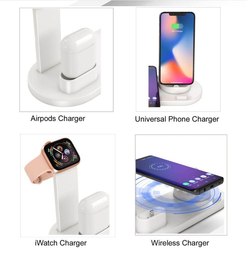 Three in one wireless charger - Mubimart