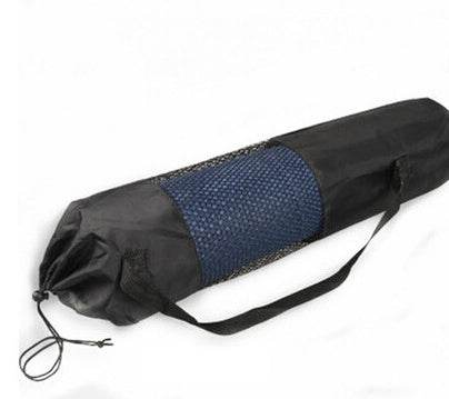 Mesh Yoga Bag Black Portable Case Nylon Pilates Carrier Mesh Adjustable Strap Yoga Tool Washable Portable Bags Not Include Mat - Mubimart