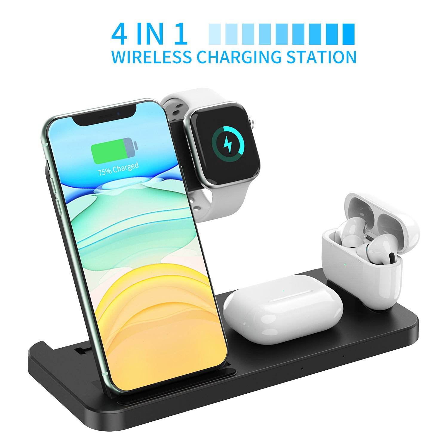 Wireless charger Three-in-one wireless charger for phones and watches - Mubimart