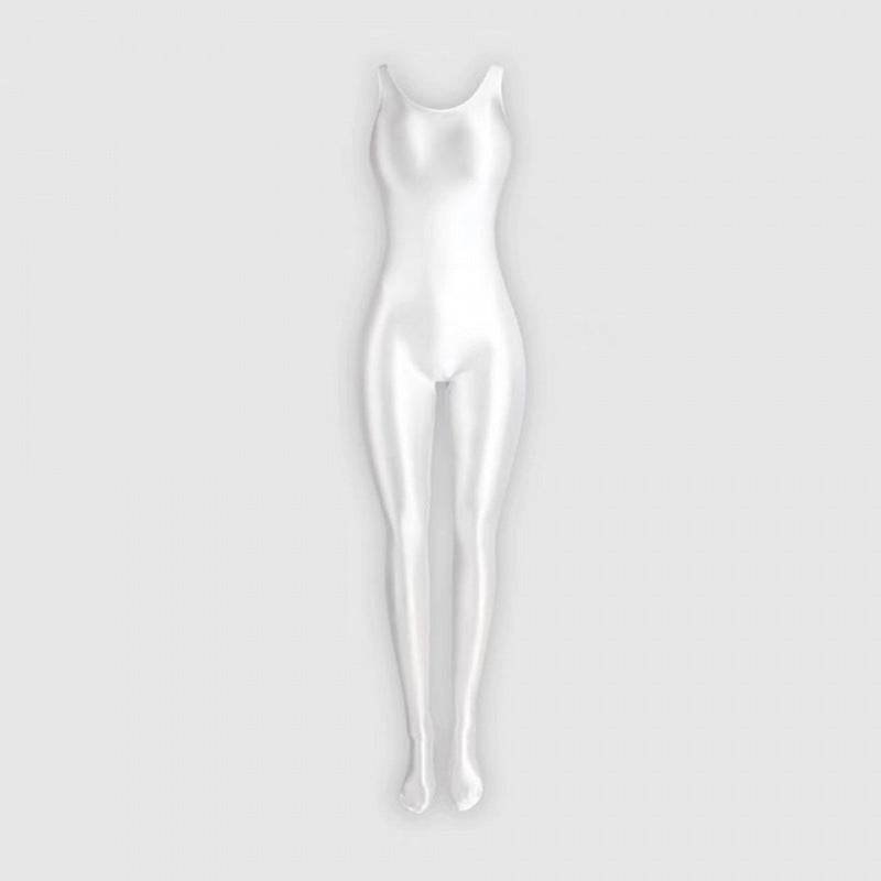 Stretch Gloss Bodysuit Shapewear Vest Leggings Ladies - Mubimart