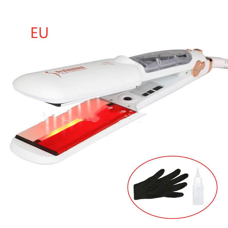 Infrared steam spray hair straightener - Mubimart