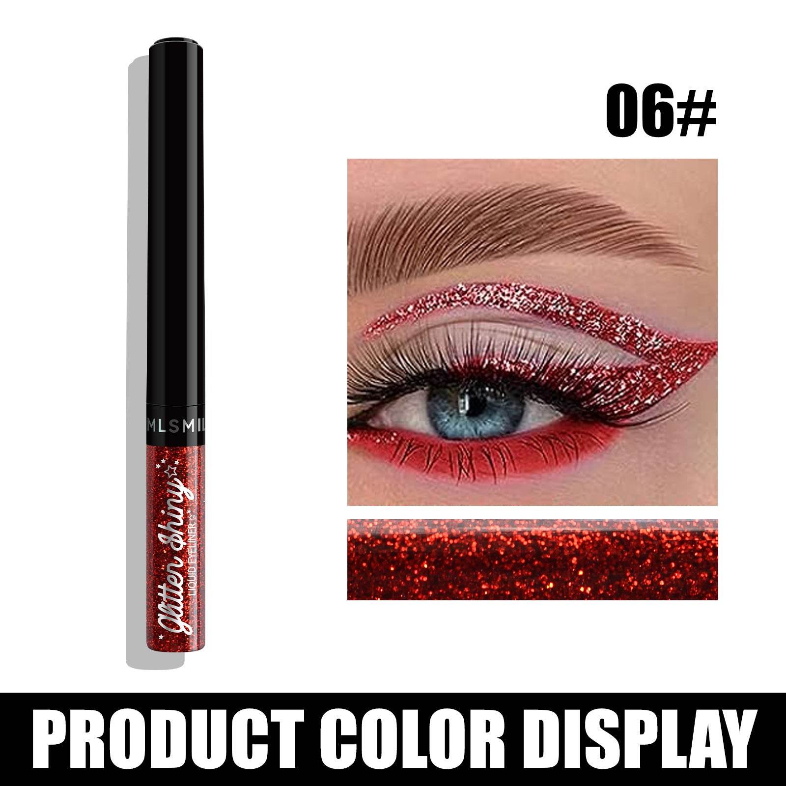 Quick Drying 12 Color Eyeliner Liquid - Mubimart