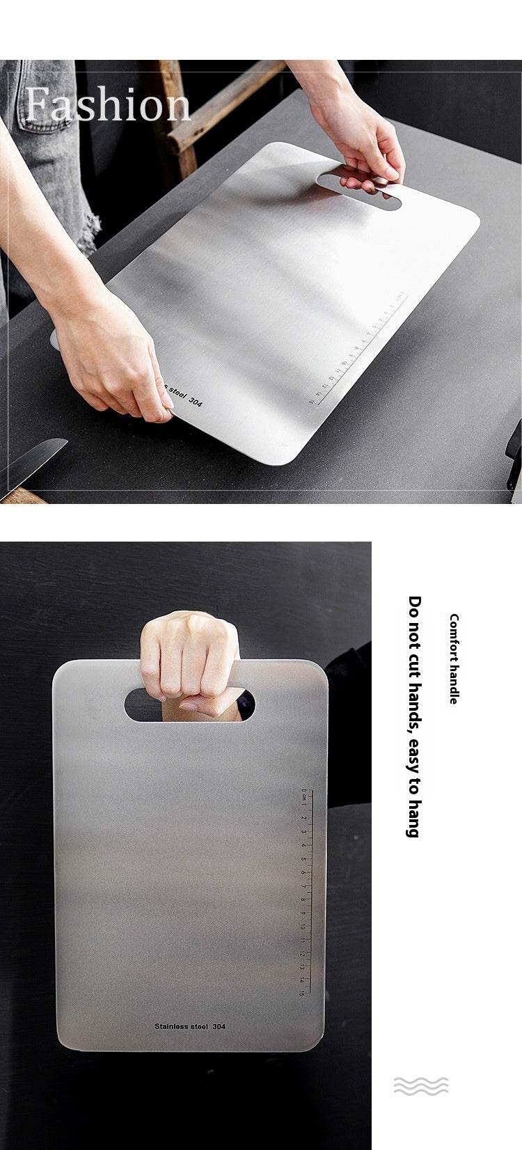 Household Stainless Steel Cutting Board Cut Vegetables - Mubimart