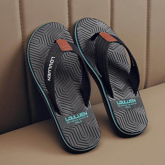 Summer Beach Flip Flops Fashion Flip-flop Non-slip Men's Sandals - Mubimart