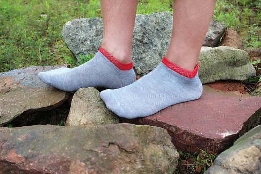 Men's Summer Invisible Shallow Mouth Socks Stunning Polyester Cotton Ankle Socks - Mubimart