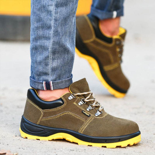 Unisex Comfortable And Lightweight All Season Safety Shoes Anti-smash Steel Toe Working Shoes Men Safety Boots - Mubimart