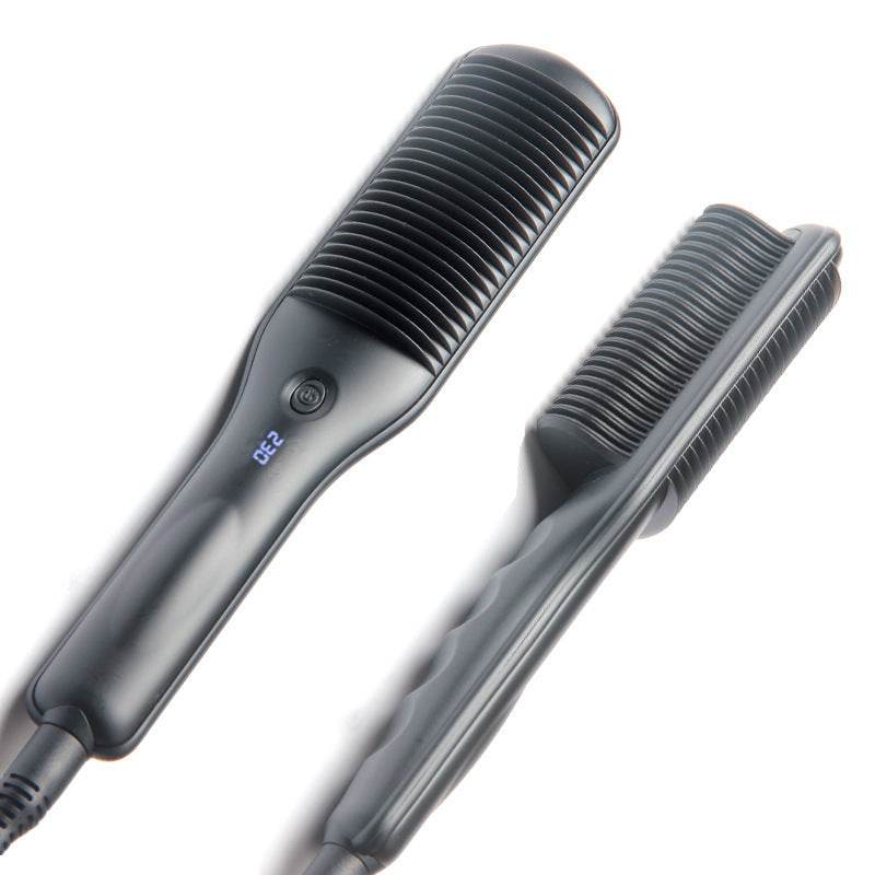 Hair Curler And Straightener Dual-use Straight Comb Electric Hair Straightener - Mubimart