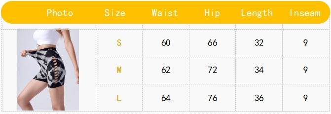 Women's Tie-dye Side Bow Hollow High Waist Hip Lifting Sports Fitness Yoga Shorts, Shorts For Women High Waist Tie Dye Workout Yoga Gym Scrunch Butt Lifting Cycling Biker Shorts - Mubimart