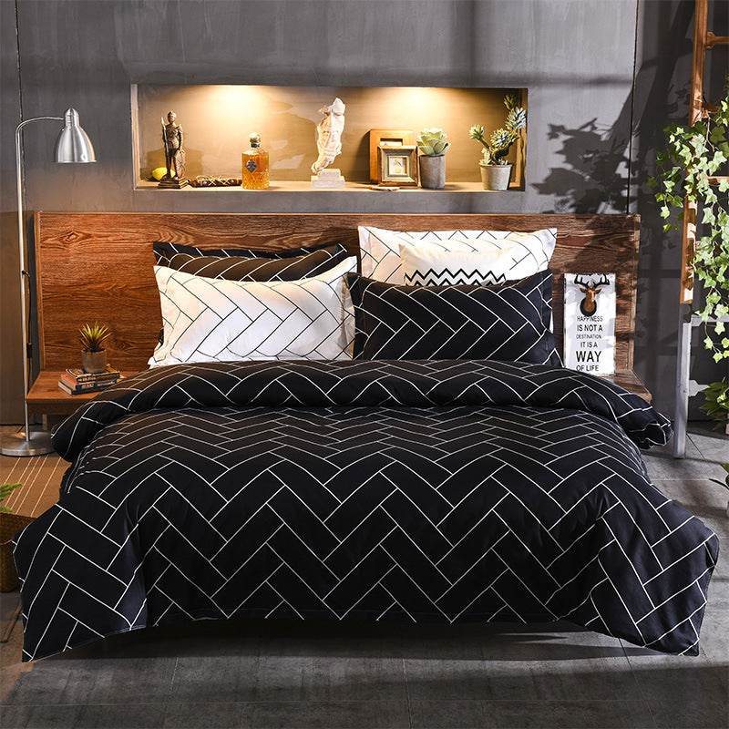 Three-Piece Set One Quilt Cover Two Pillowcases - Mubimart