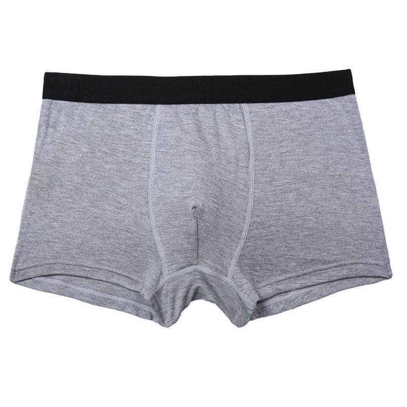 Pure Color Bamboo Fiber Men Underwear - Mubimart