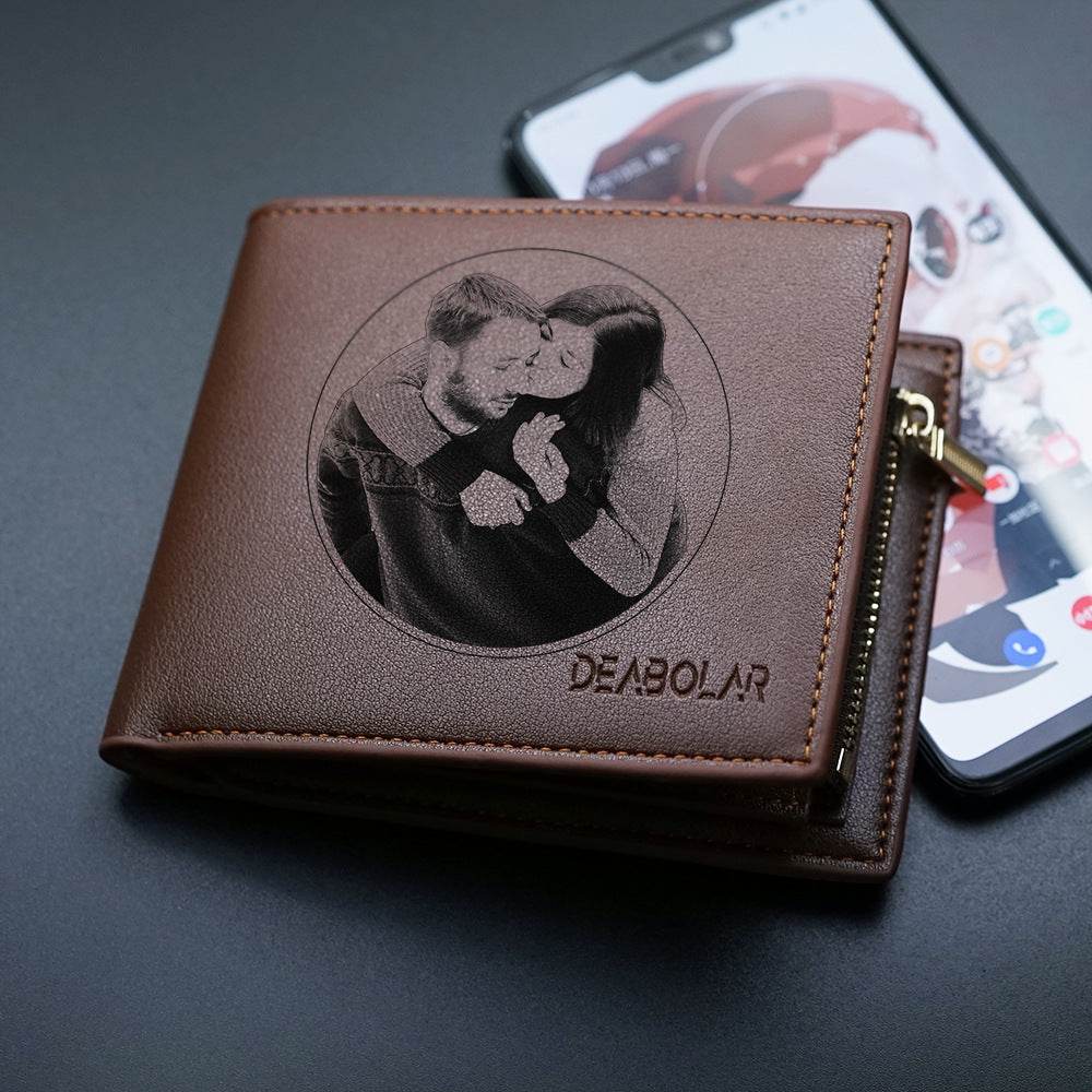 Men's Wallet Zipper Accessories Valentine's Day - Mubimart