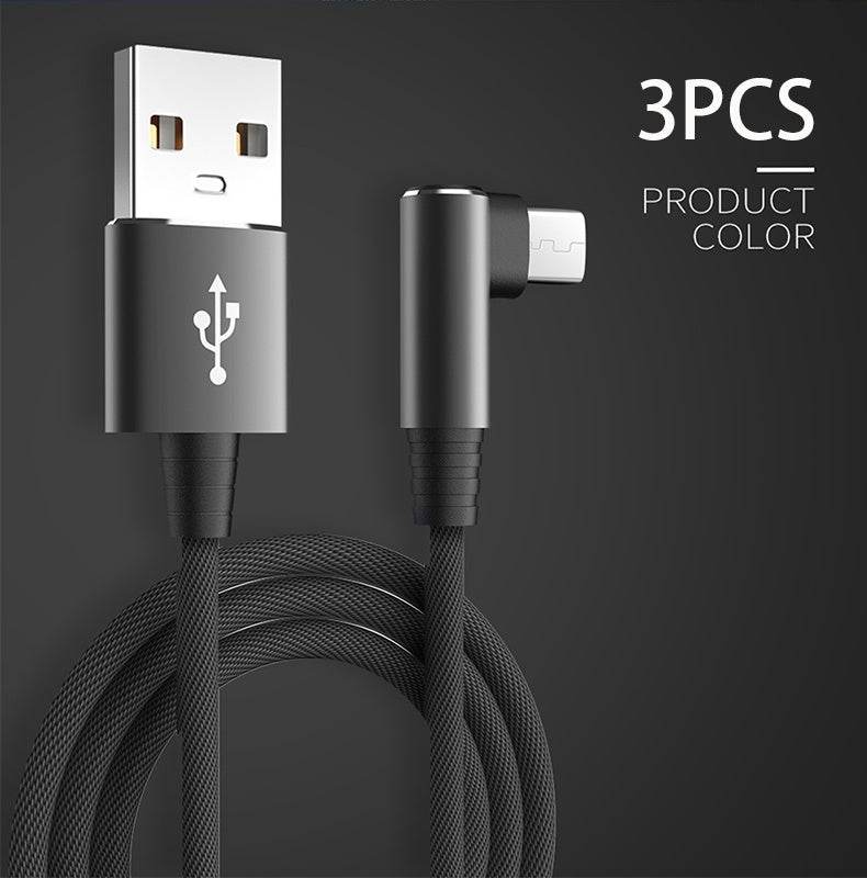 Mobile Phone Elbow Fast Charging Data Cable - Mubimart