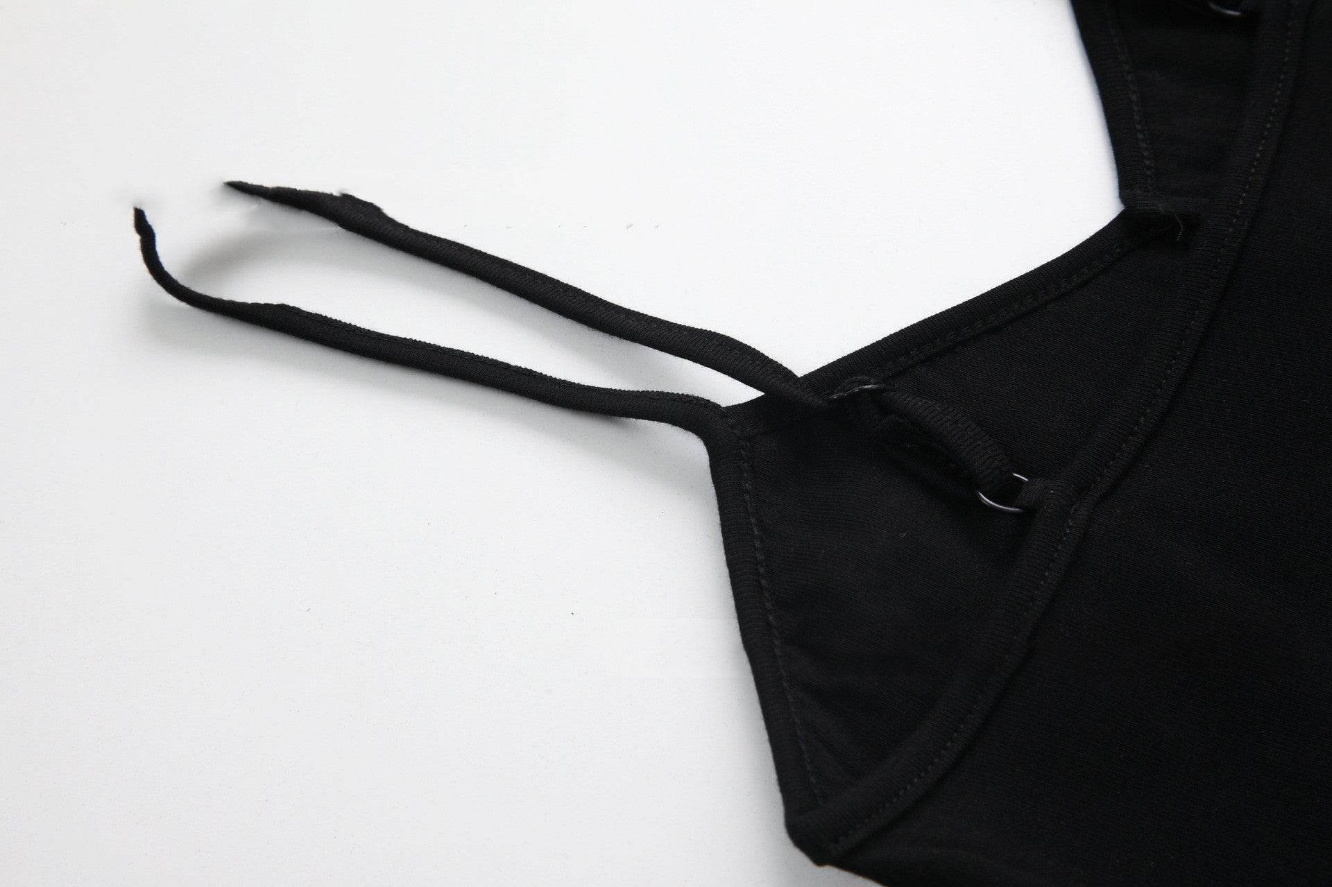 Women's Short Top Fashionable Sequins Camisole - Mubimart