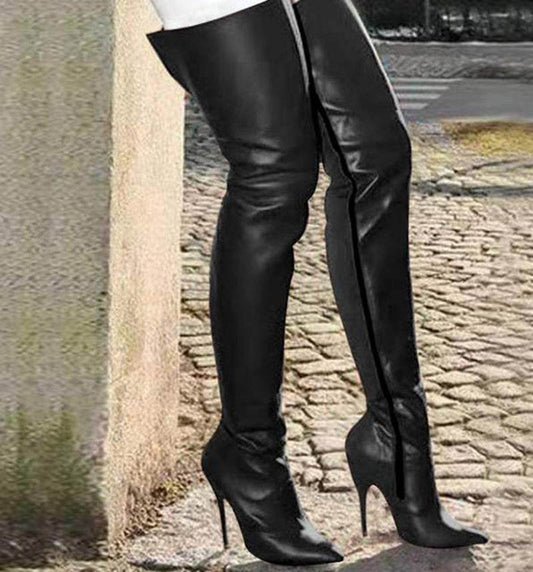 Fashion Personality Stiletto Side Zipper High Stiletto - Mubimart