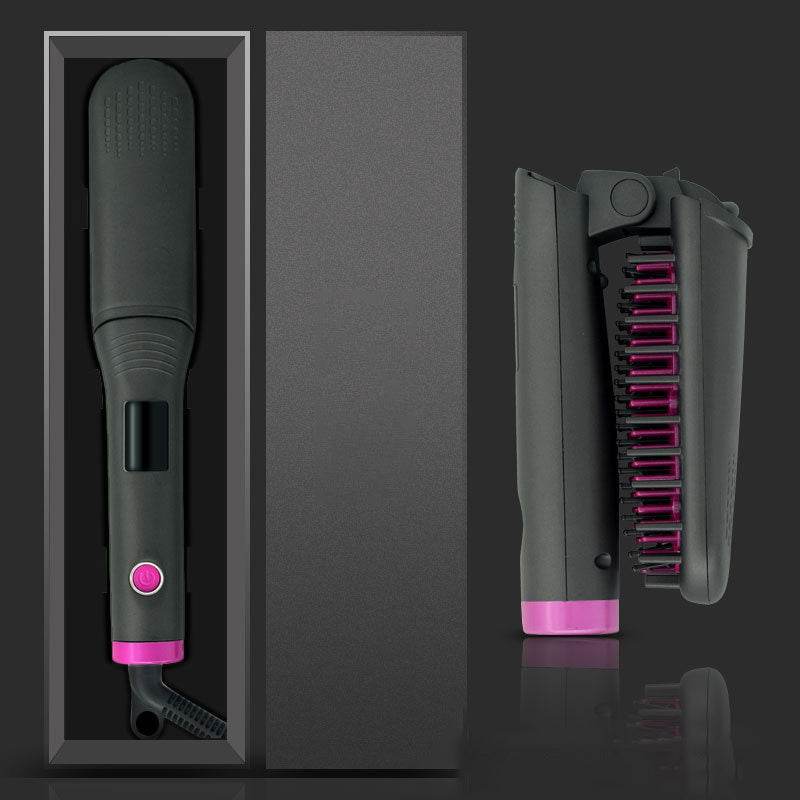 Hair Straightener, Curly Hair, Wet And Dry, Lazy Portable Negative Ion Straightener - Mubimart