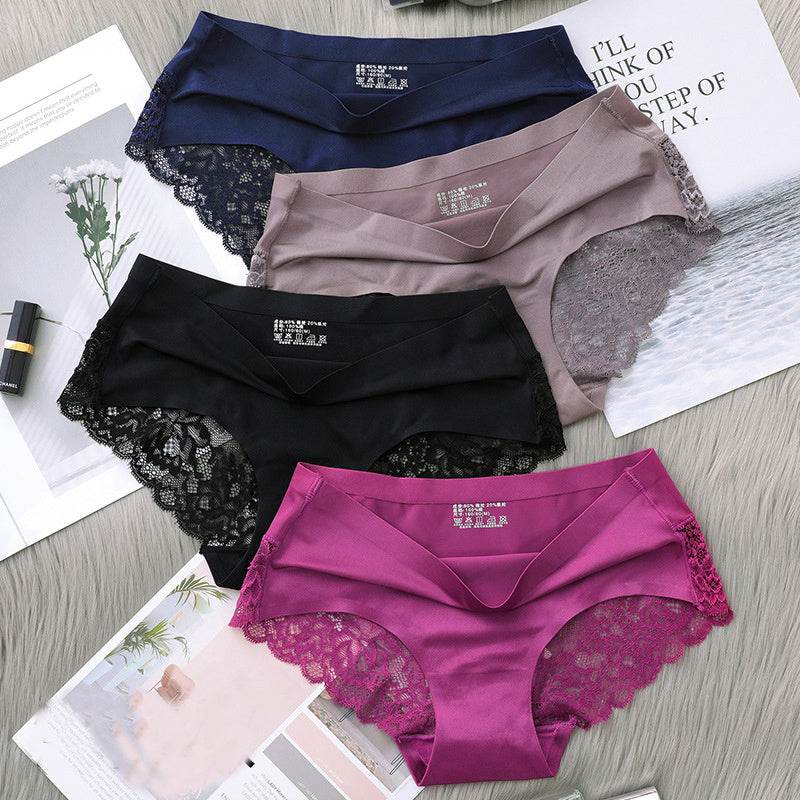 Lace Briefs Summer Air-Permeable Hip-Lifting Briefs Women - Mubimart
