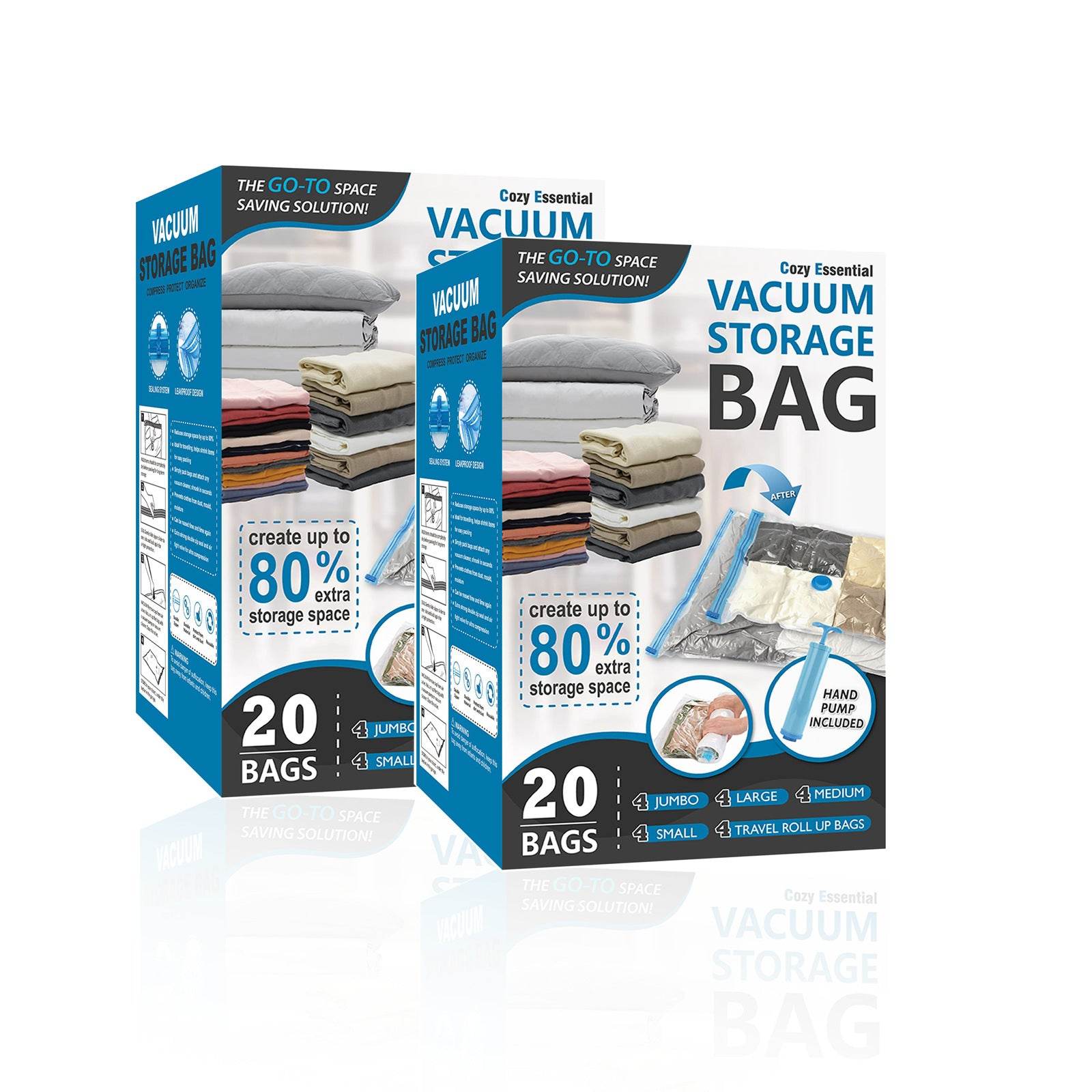 Transparent Vacuum Bag Clothing Compression Household Travel Thickened Plus-sized Quilt Storage Vacuum Organizing Folders - Mubimart