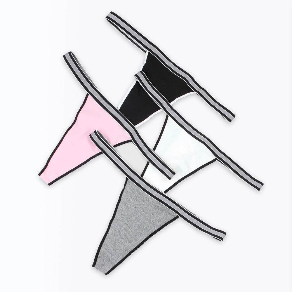 Lightweight Breathable Highly-elastic Plus Size Sexy Hot T-shaped Panties - Mubimart