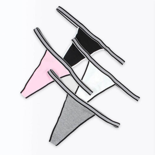 Lightweight Breathable Highly-elastic Plus Size Sexy Hot T-shaped Panties - Mubimart