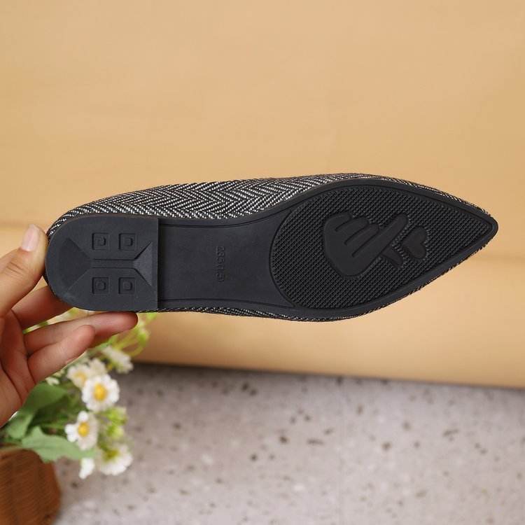 Women's Flat Soft Leather Pointed Toe Shoes - Mubimart