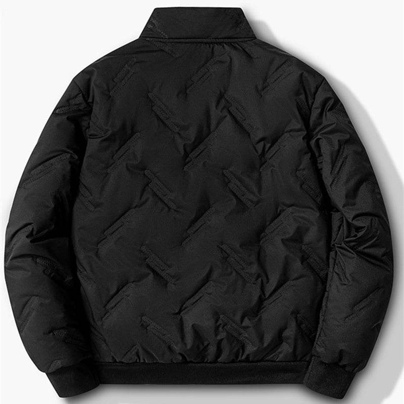 New Graphene-design Cotton Coat Winter Warm Thickened Fleece Jacket Fashion Casual Mens Clothing - Mubimart