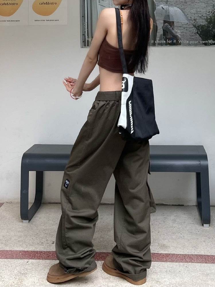 Hip Hop Retro Multi Pocket Cargo Pants For Men And Women - Mubimart