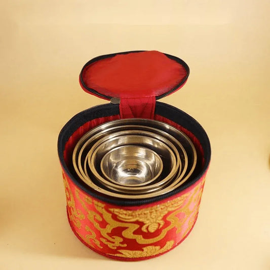 A-Set-Of-Buddha-s-Sound-Bowls-And-Ornamental-Bowls-Mubimart-537 - Mubimart