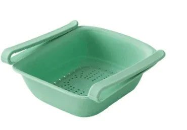 A3016-Kitchen-Plastic-Drainage-Basket-Fruit-Basket-Multifunctional-Vegetable-Washing-Basket-Drainer-Refrigerator-Storage-Basket-Mubimart-2920 - Mubimart
