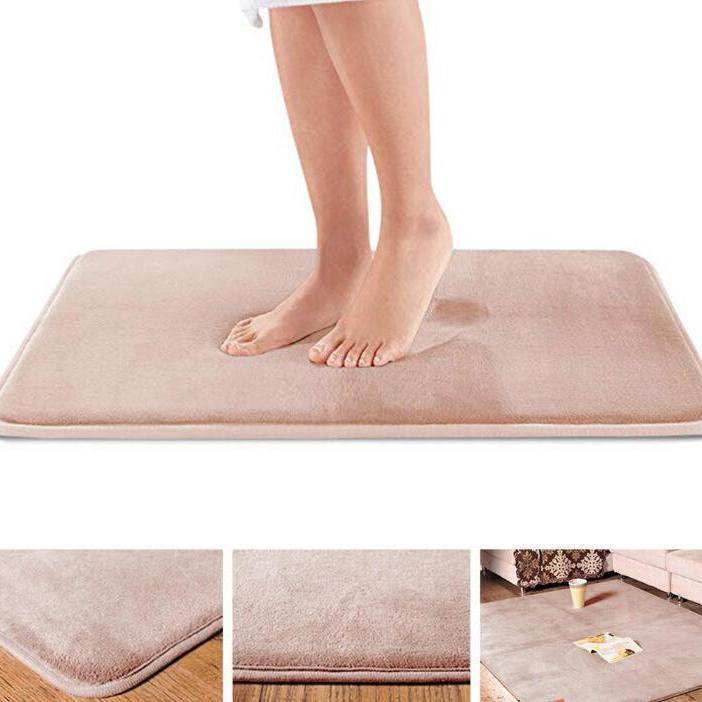 Absorbent Sponge Mat Bathroom Toilet Door Mat - Mubimart
