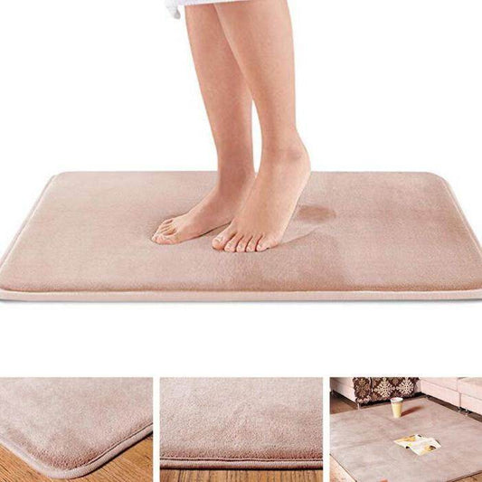 Absorbent Sponge Mat Bathroom Toilet Door Mat - Mubimart