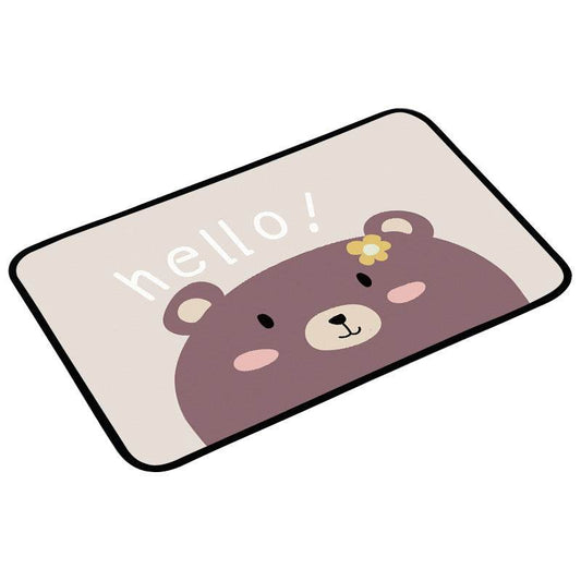Absorbent bathroom non-slip mat floor mat - Mubimart