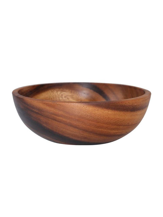 Acacia wooden bowl wooden tableware - Mubimart