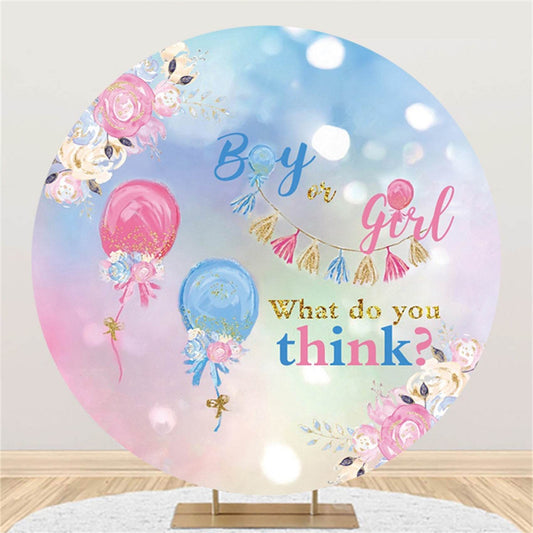 Activity Party Banquet Baby Shower Photo Round Background Fabric - Mubimart