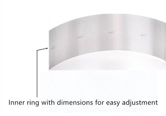 Adjustable stainless steel cake pan - Mubimart