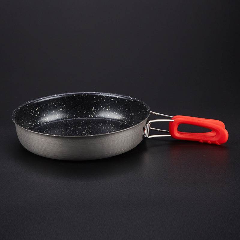 Alocs Medical Stone Color Non-stick Pan Household Outdoor Folding Small Single Pan Frying Pan Non-stick Pan Frying Pan - Mubimart
