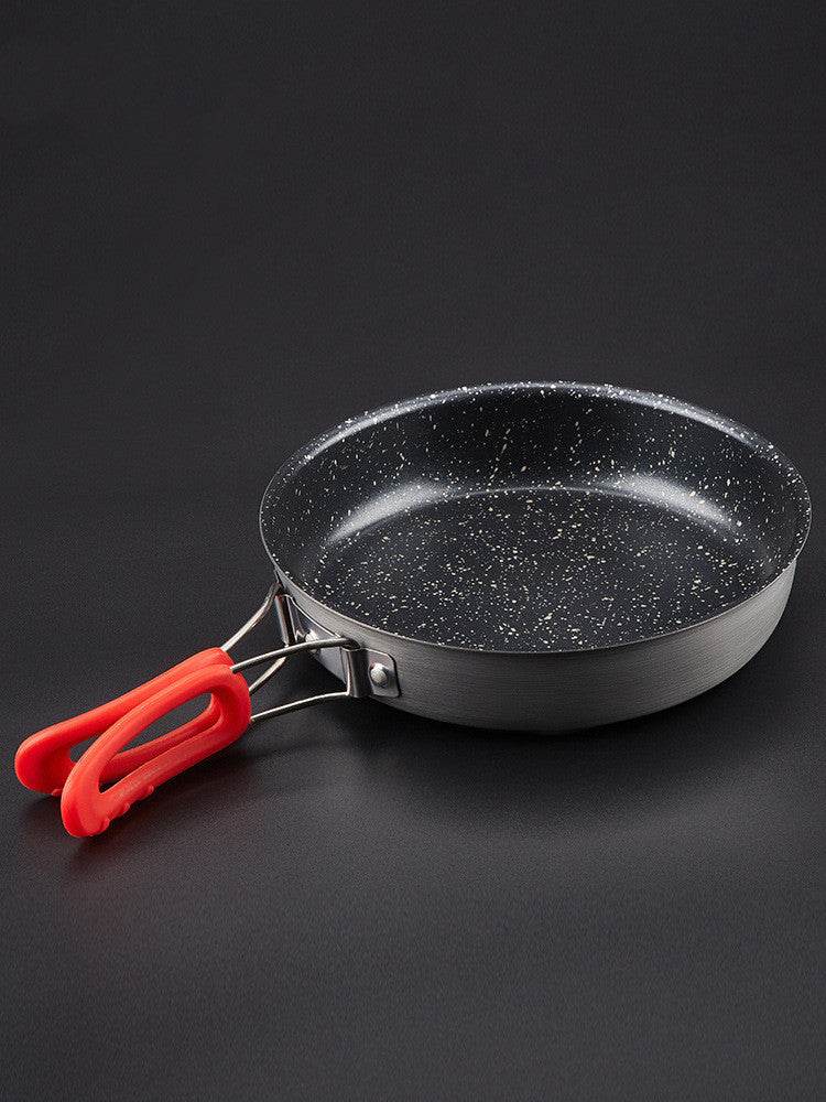 Alocs Medical Stone Color Non-stick Pan Household Outdoor Folding Small Single Pan Frying Pan Non-stick Pan Frying Pan - Mubimart